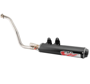 Kawasaki BRUTE FORCE 650 Performance Exhaust - Big Gun - EVO U Series Slip On - Black - `05-`14